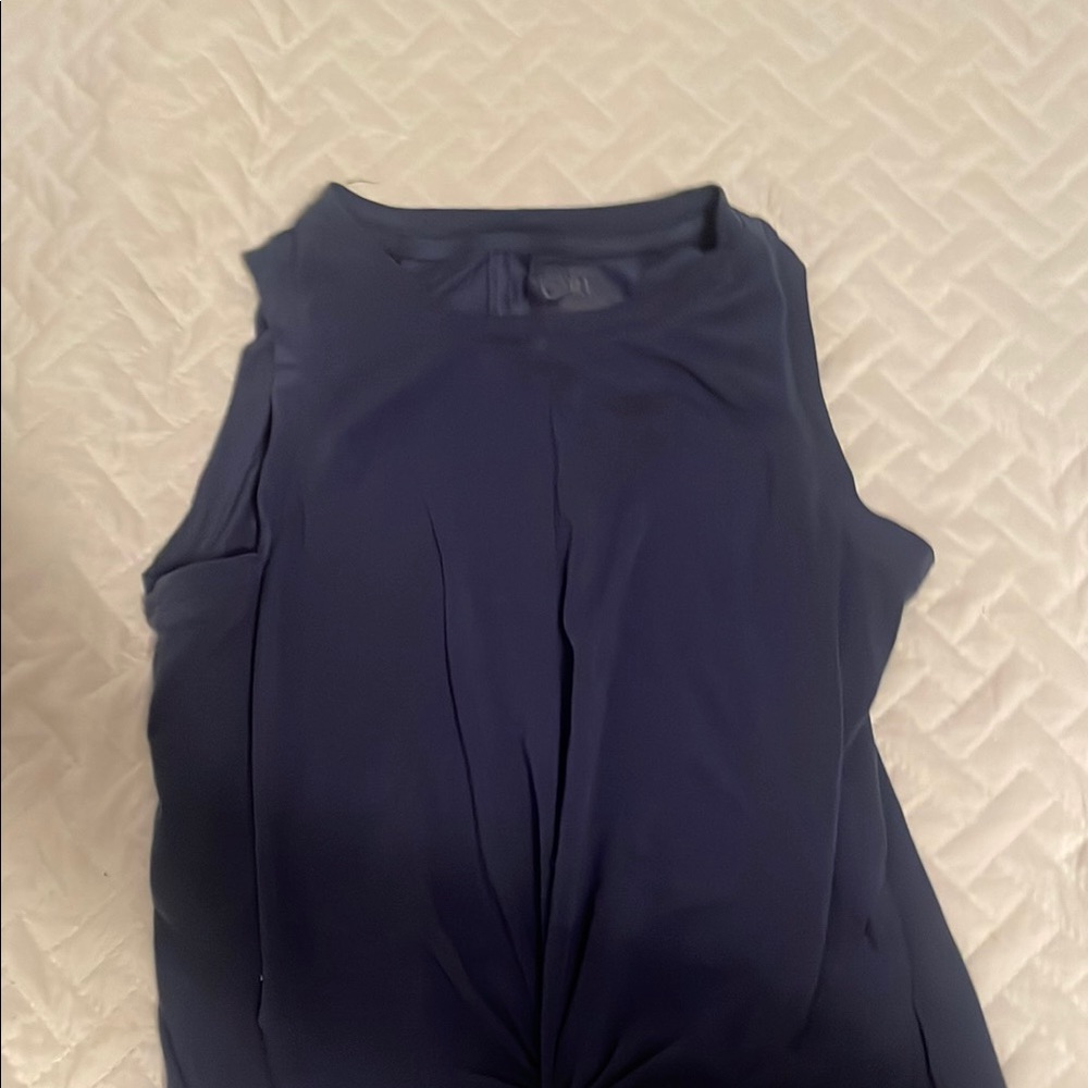Athleta girls navy tank top